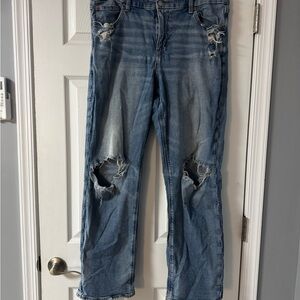 American Eagle Outfitters Distressed Straight Leg Jeans